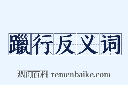 躐行反义词是什么意思的图片